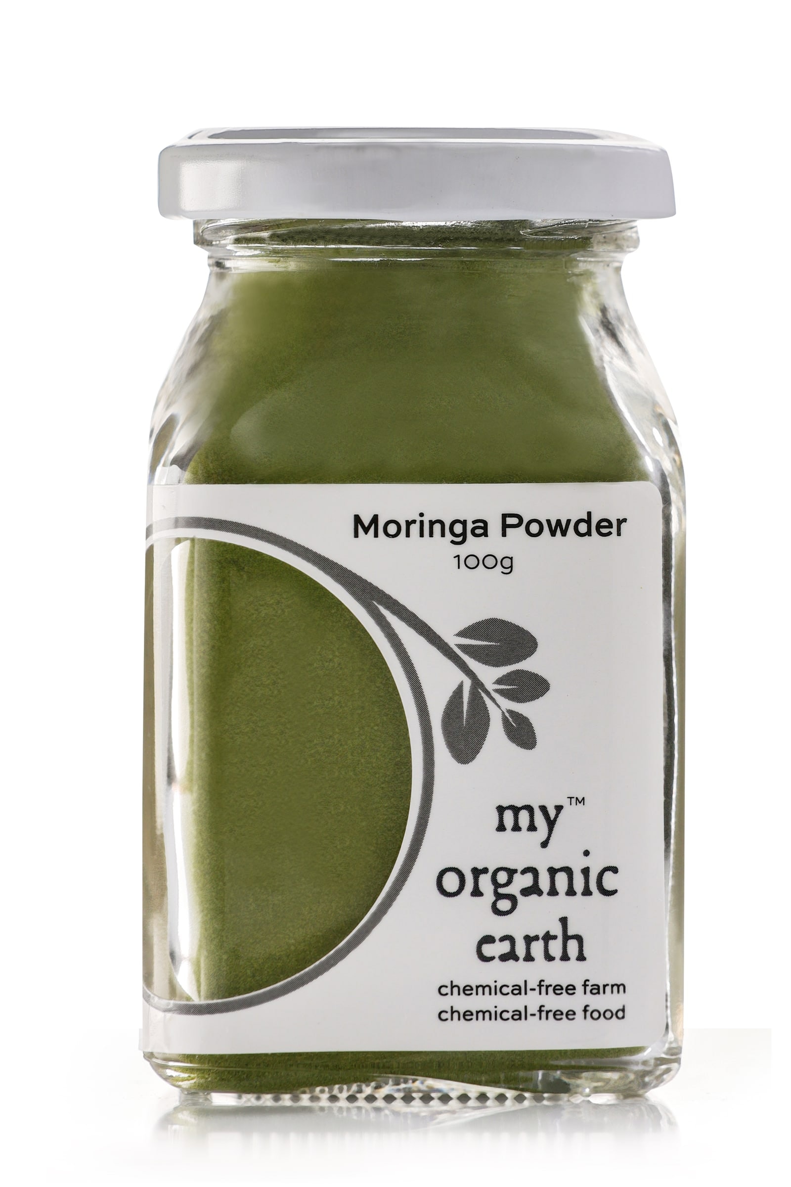 My Organic Earth moringa powder jar