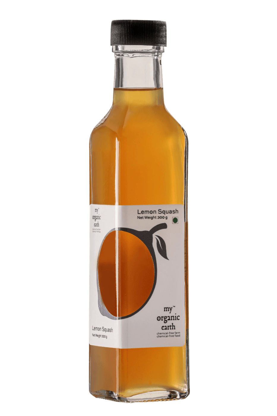 My Organic Earth lemon squash bottle